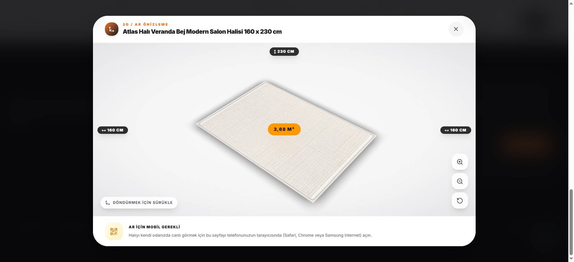 AR Destekli E-Ticaret Platformu